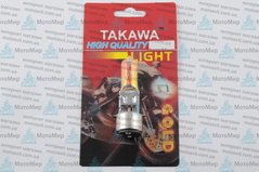 Лампа BA20D (2 уса) 12V 18W/18W (хамелеон розовый) (блистер) TAKAWA (mod:A)
